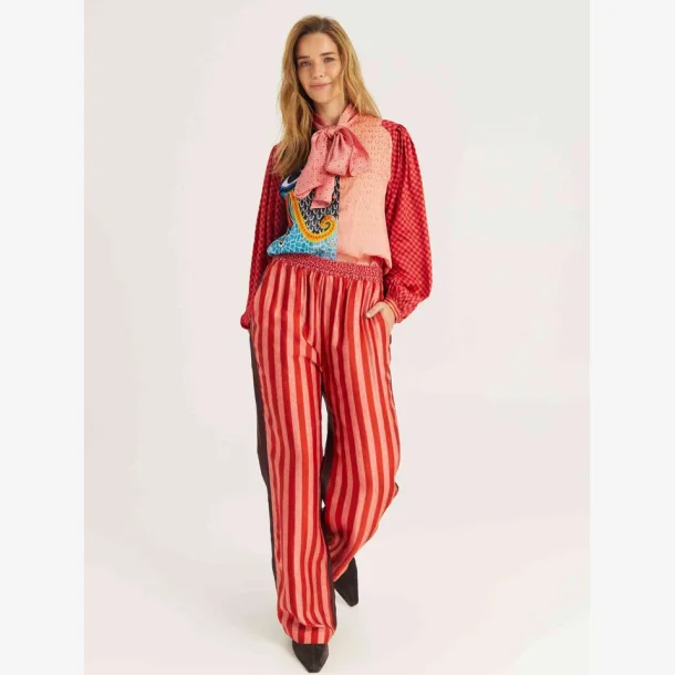 Me369 - bukser - Bailey straight leg - red aura