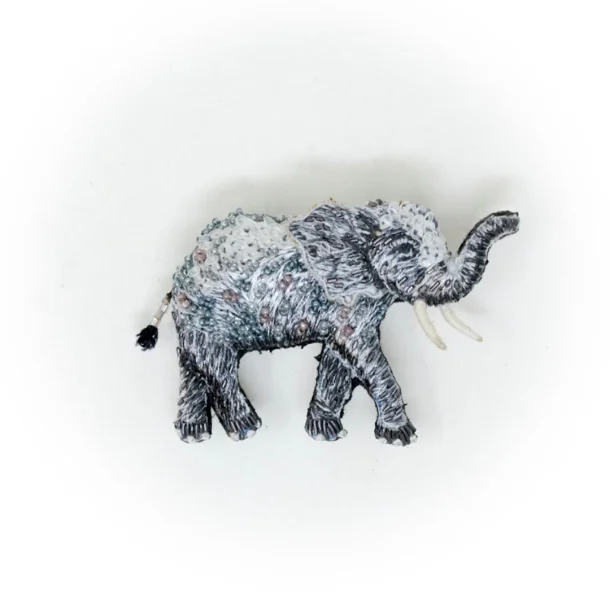 Trovelore - Afrikansk Elefant - Broche