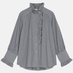 APOF - Skjorte - Annemonne blouse - grey stripe