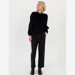 APOF - Bukser - Fran pants - Navy stripe