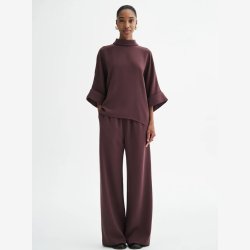 MKDT Studio - Bluse - Bailee crepe georgette - burgundy