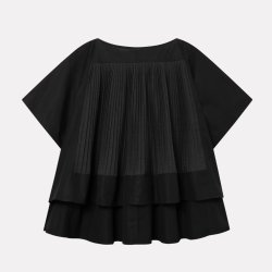 MKDT Studio - Top - Bebel cotton poplin - black