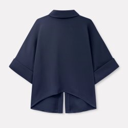 MKDT Studio - Bluse - Bailee crepe georgette - navy
