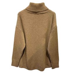 Raffine - Sweater - Rullekrave Brun