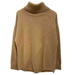 Raffine - Sweater - Rullekrave Brun
