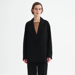 MKDT Studio - Jakke - Covy crepe georgette - black