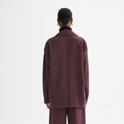 MKDT Studio - Jakke - Covy crepe georgette - burgundy