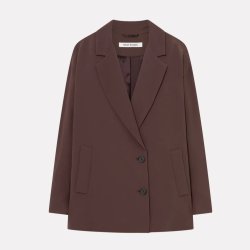 MKDT Studio - Jakke - Covy crepe georgette - burgundy