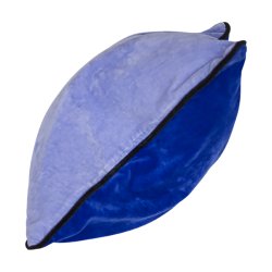 Upside-down pude - Lysebl &amp; Electric Blue - 50x50 cm - Raffine