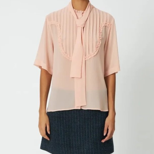  Stella Nova - Skjorte - Chiffon shirt with tie band - soft pink