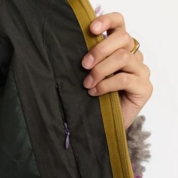 Selfhood - Jakke - Chunky Block Teddy - Dark grey