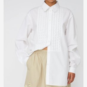 Stella Nova - Skjorte - Cotton poplin shirt - white