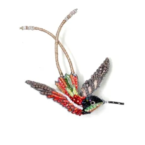 Trovelore - Broche - Crimson Topaz Hummingbird