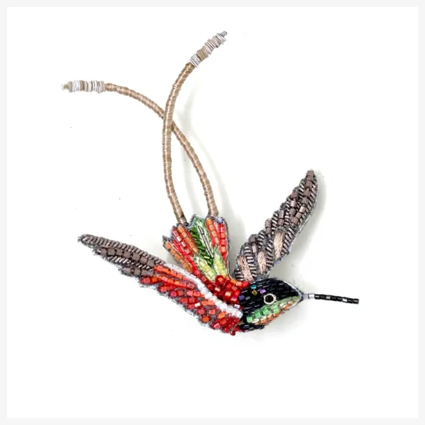 Trovelore - Broche - Crimson Topaz Hummingbird