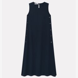 MKDT Studio - Kjole - Danna crepe georgette - navy