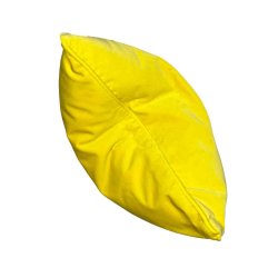 DEADSTOCK Lemon Celine 100% Cotton Velvet Pude - 50x50 cm - Raffin�e