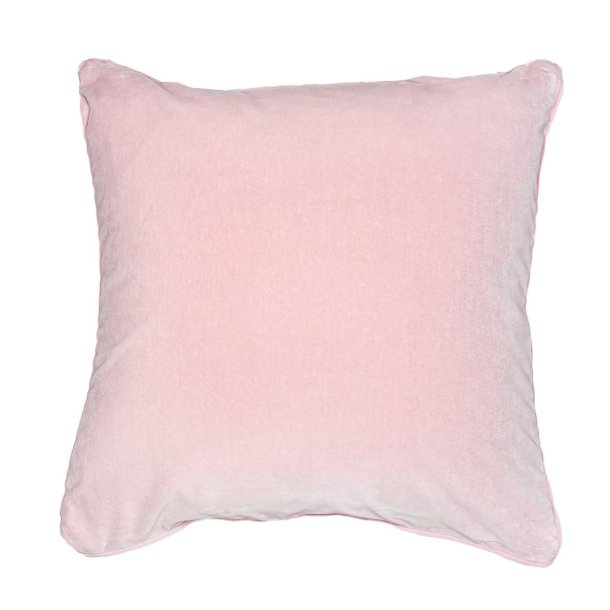 DEADSTOCK Rose Celine 100% Cotton Velvet Pude - 50x50 cm - Raffine