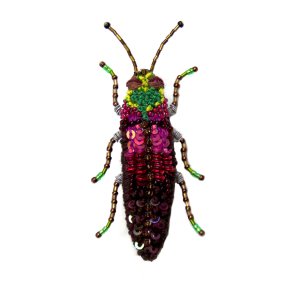 Trovelore - Broche - Pink jewel beetle