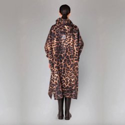 Rainkiss - Regn poncho - Dark Leopard