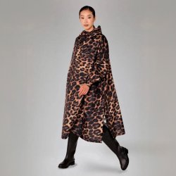 Rainkiss - Regn poncho - Dark Leopard
