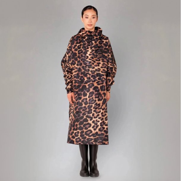 Rainkiss - Regn poncho - Dark Leopard