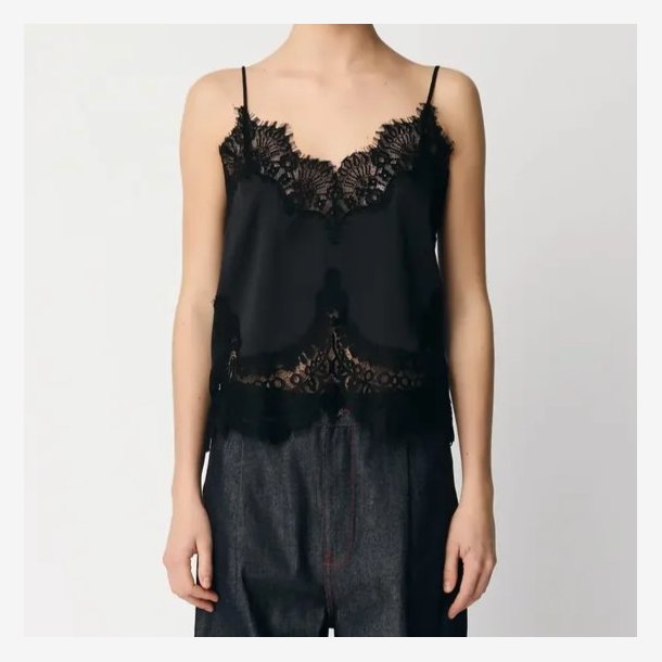 Stella Nova - Top - Delicate lace top - Black