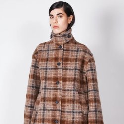 Brixtol Textiles - Frakke - Eela - beige check