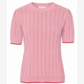 Grobund - Bluse - Almine - soft rose med gul kant