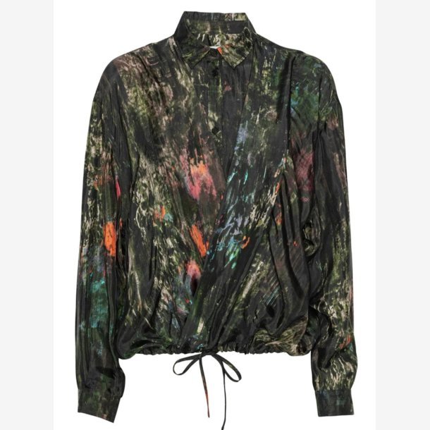 Henrik Vibskov - Skjorte - Double Ki shirt - Swamp reflection