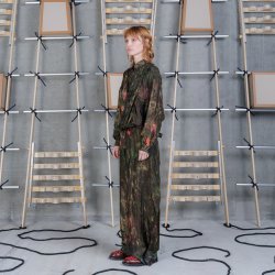 Henrik Vibskov - Bukser - Fold pants - Swamp reflection