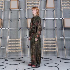 Henrik Vibskov - Bukser - Fold pants - Swamp reflection