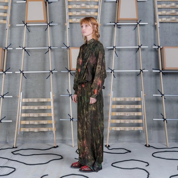 Henrik Vibskov - Bukser - Fold pants - Swamp reflection