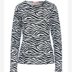 Hunk�n - Bluse - Henry Mesh blouse - Zebra striped