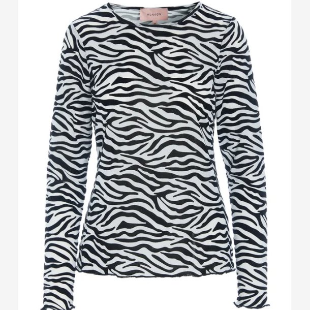 Hunk�n - Bluse - Henry Mesh blouse - Zebra striped