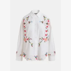 Essentiel Antwerp - Skjorte - Jayme med broderi