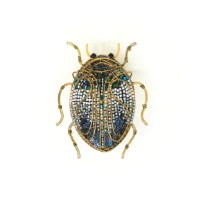 Trovelore - Udsmykket Scarab Bille - Broche