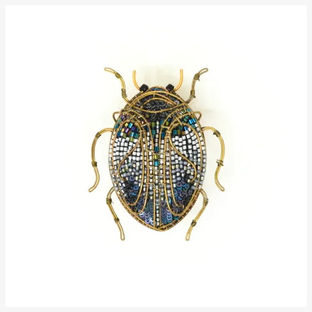 Trovelore - Udsmykket Scarab Bille - Broche