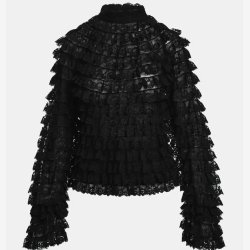 Essentiel Antwerp - Top - Kashvi lace ruffle top - black