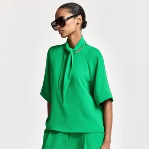 Essentiel Antwerp - Skjorte - Kassie neck tie - Kiwi queen