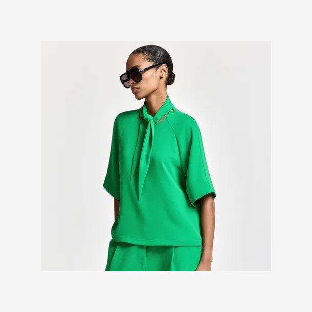 Essentiel Antwerp - Skjorte - Kassie neck tie - Kiwi queen