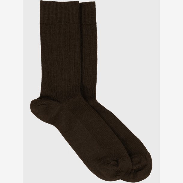 Mrs. Hosiery - Str�mper - Merino fine - Brown