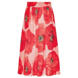 Grobund - Nederdel - Mette - poppy print
