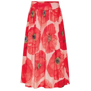 Grobund - Nederdel - Mette - poppy print