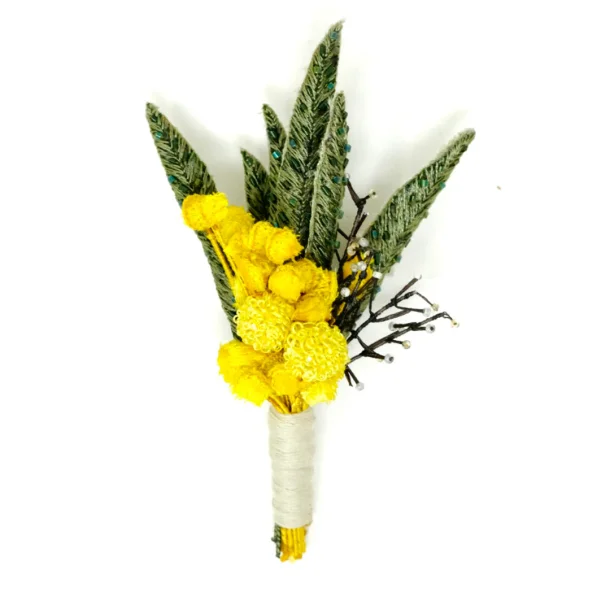 Trovelore - Mimosa Boutonniere - Broche