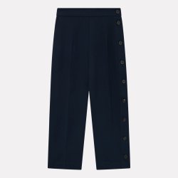 MKDT Studio - Bukser - Panne crepe georgette - navy