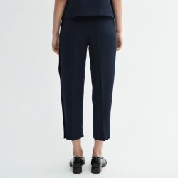 MKDT Studio - Bukser - Panne crepe georgette - navy