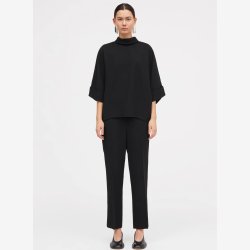 MKDT Studio - Bukser - Phoenix crepe georgette - black