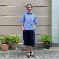 Raffin�e - Skjorte - Regitze - bl� tern