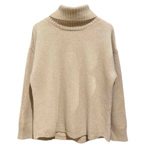 Raffine - Sweater - Rullekrave Sand