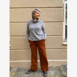 Raffine - Sweater - Rullekrave Sand